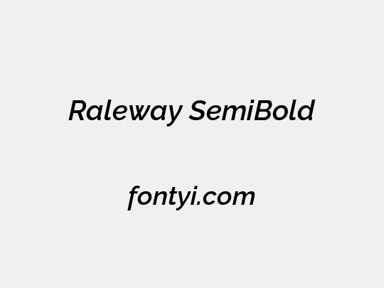 Raleway SemiBold