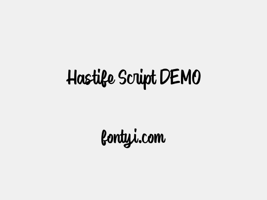 Hastife Script DEMO