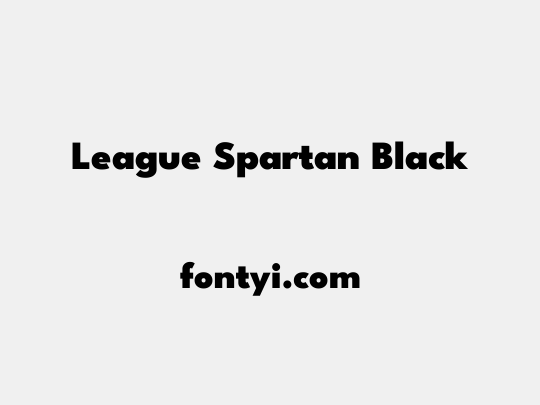 League Spartan Black