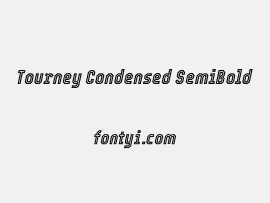 Tourney Condensed SemiBold
