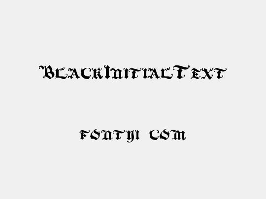 BlackInitialText