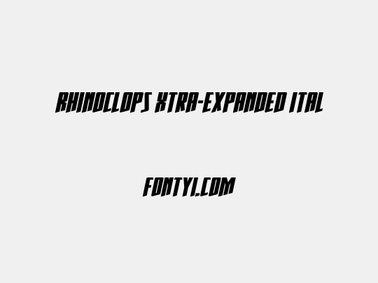 Rhinoclops Xtra-Expanded Ital