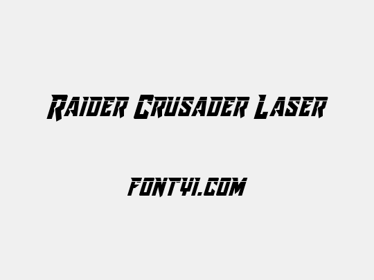 Raider Crusader Laser