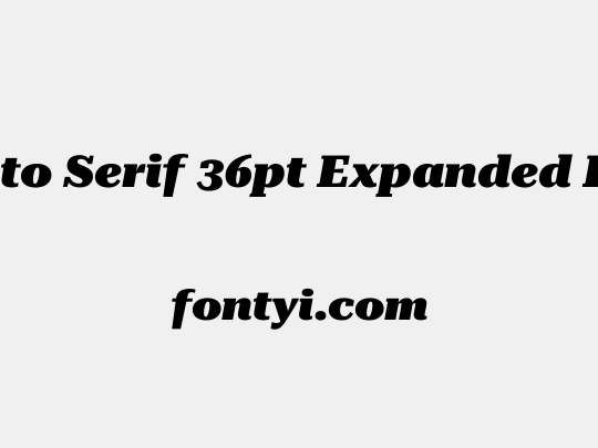 Roboto Serif 36pt Expanded Black