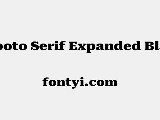 Roboto Serif Expanded Black