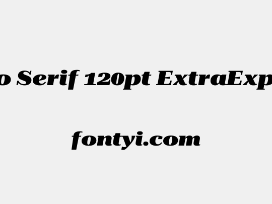Roboto Serif 120pt ExtraExpanded Black