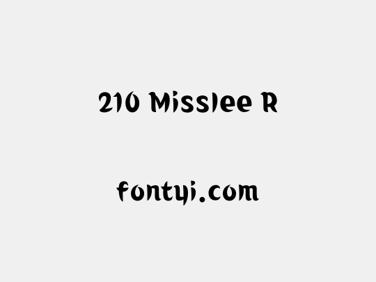 210 Misslee R