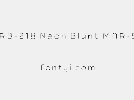 ARB-218 Neon Blunt MAR-50
