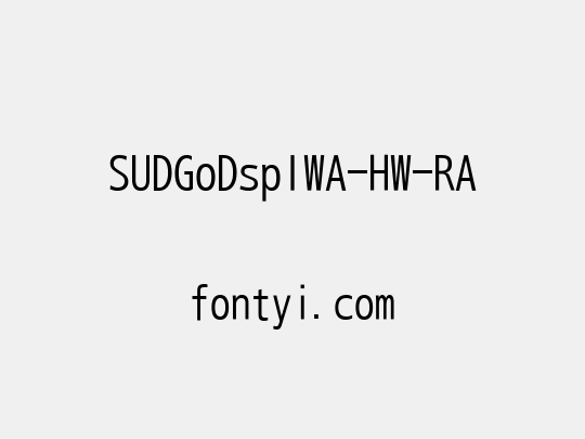 SUDGoDspIWA-HW-RA