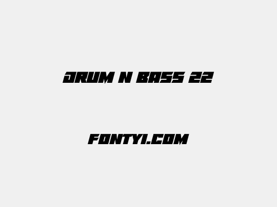 Drum N Bass 22