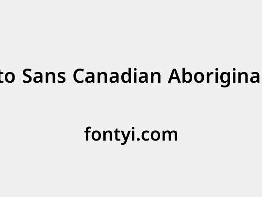 Noto Sans Canadian Aboriginal SemiBold