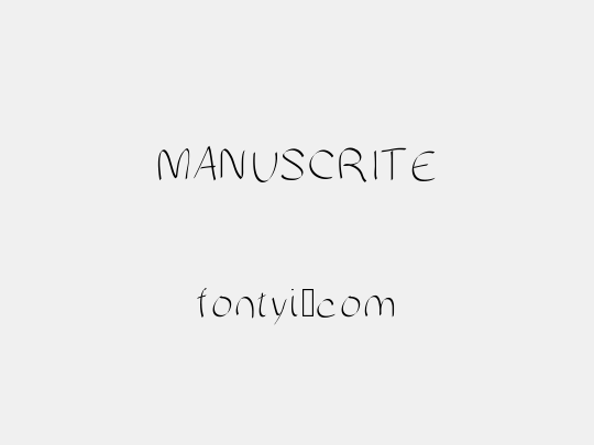 MANUSCRITE
