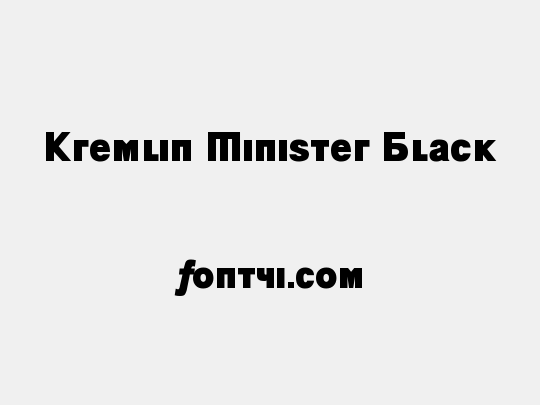 Kremlin Minister Black