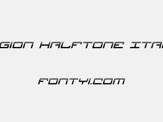 Legion Halftone Italic