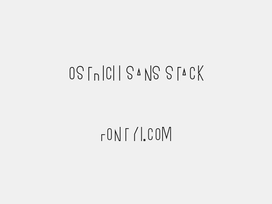 Ostrich Sans Stack