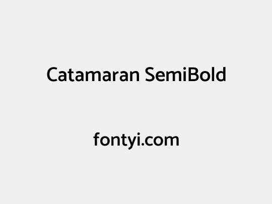 Catamaran SemiBold