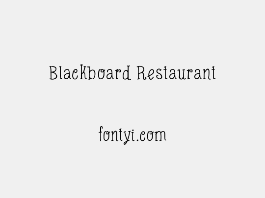 Blackboard Restaurant