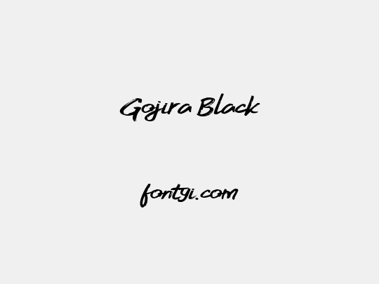 Gojira Black