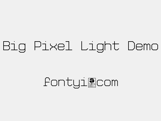 Big Pixel Light Demo