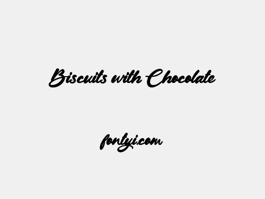 Biscuits with Chocolate