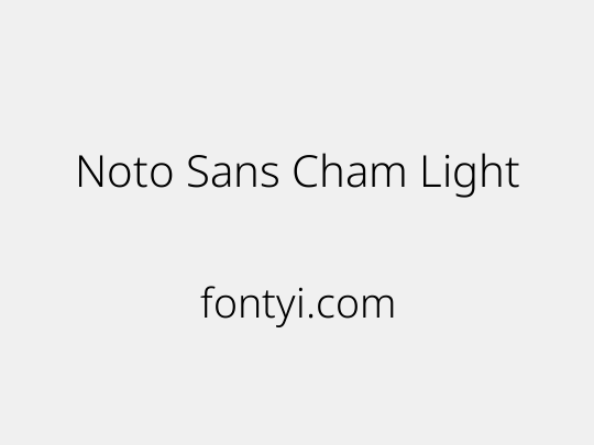 Noto Sans Cham Light