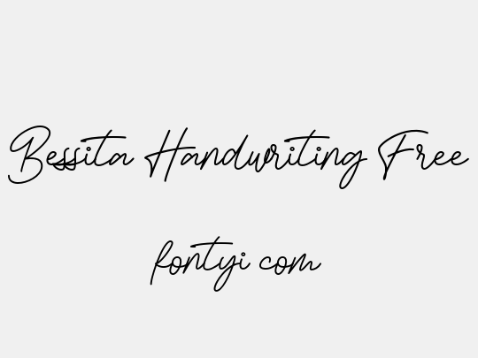 Bessita Handwriting Free
