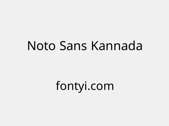 Noto Sans Kannada