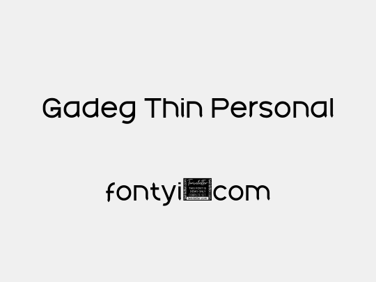 Gadeg Thin Personal