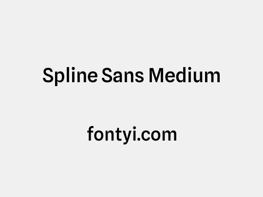 Spline Sans Medium