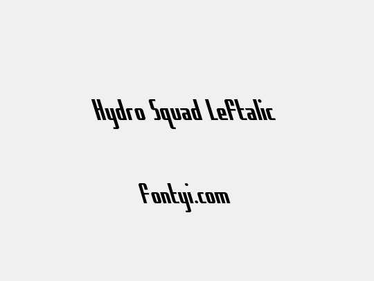 Hydro Squad Leftalic