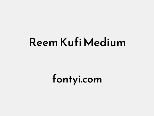 Reem Kufi Medium