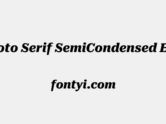 Roboto Serif SemiCondensed ExtraBold