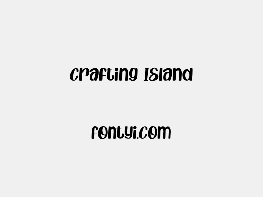 Crafting Island