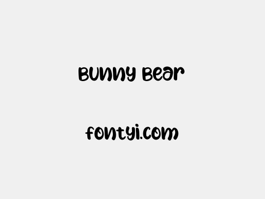 Bunny Bear
