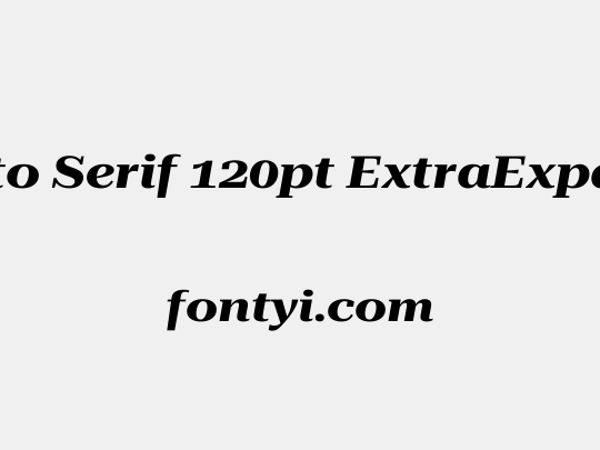 Roboto Serif 120pt ExtraExpanded