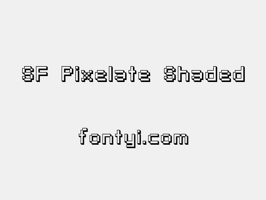 SF Pixelate Shaded