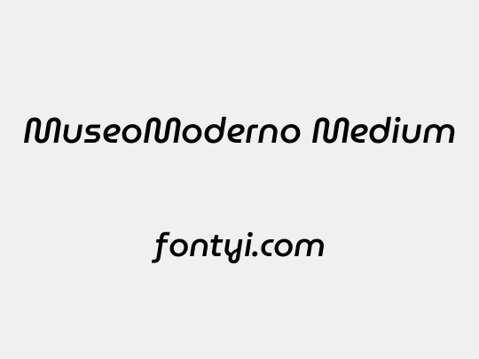 MuseoModerno Medium