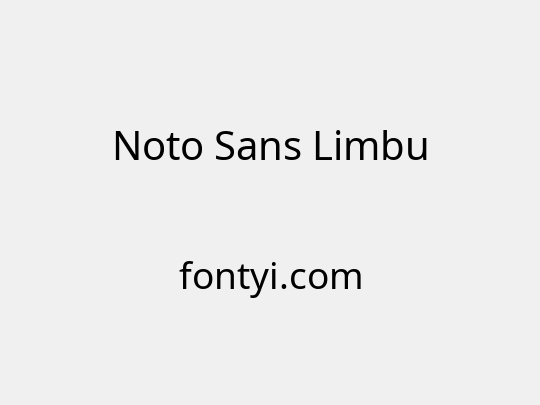 Noto Sans Limbu