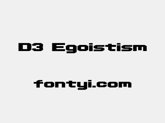 D3 Egoistism