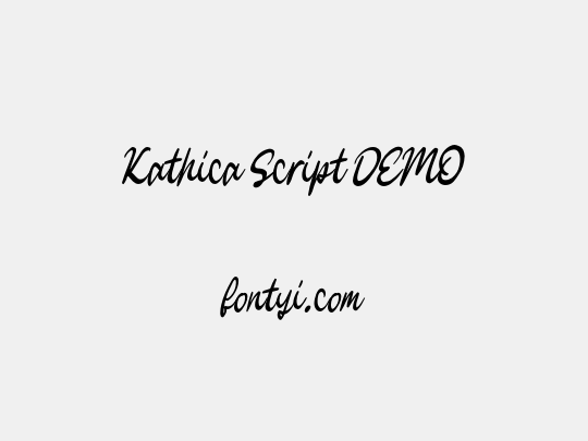 Kathica Script DEMO