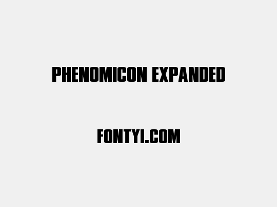 Phenomicon Expanded