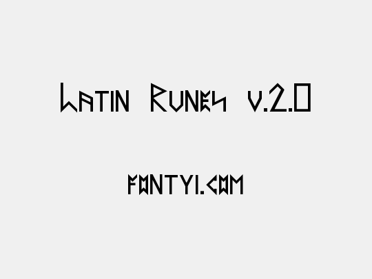 Latin Runes v.2.0