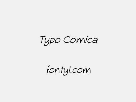 Typo Comica