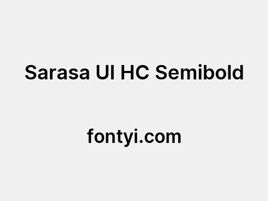 Sarasa UI HC Semibold