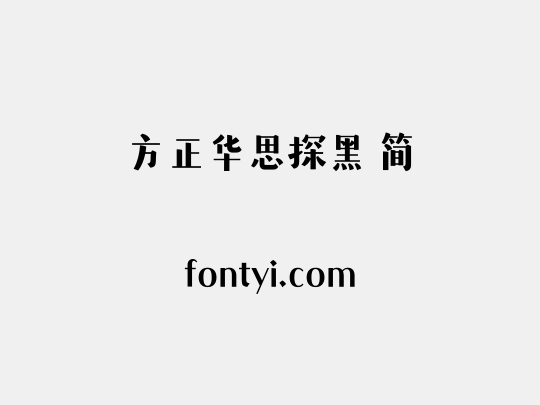 方正华思探黑 简