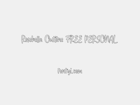 Rosebella Outline FREE PERSONAL 