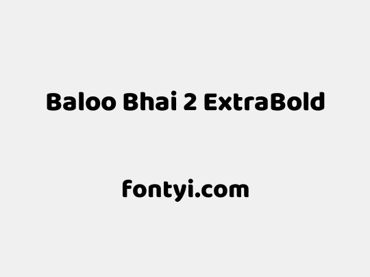 Baloo Bhai 2 ExtraBold