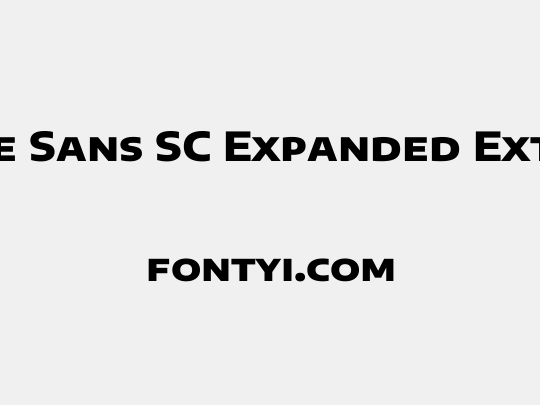 Encode Sans SC Expanded ExtraBold