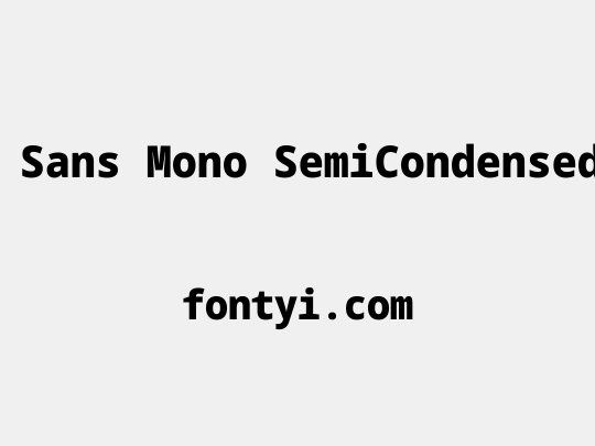 Noto Sans Mono SemiCondensed Black