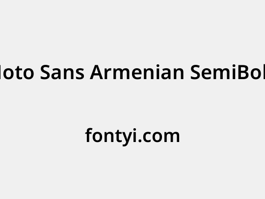 Noto Sans Armenian SemiBold